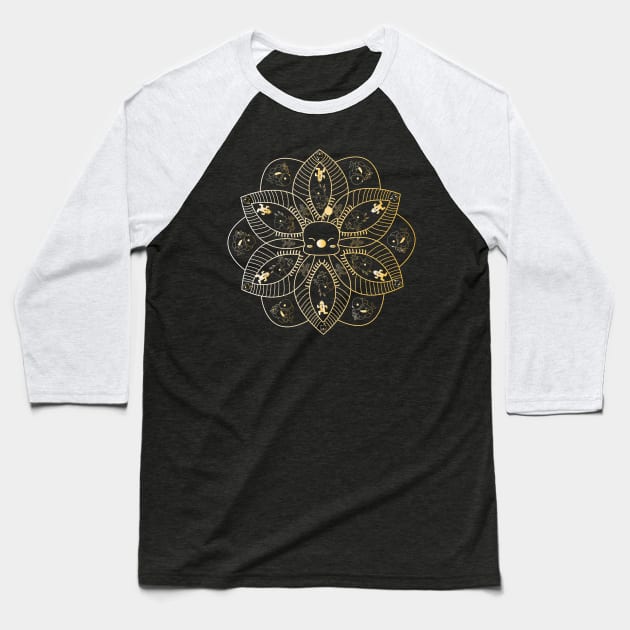 Moogle Art Deco Baseball T-Shirt by Wimido